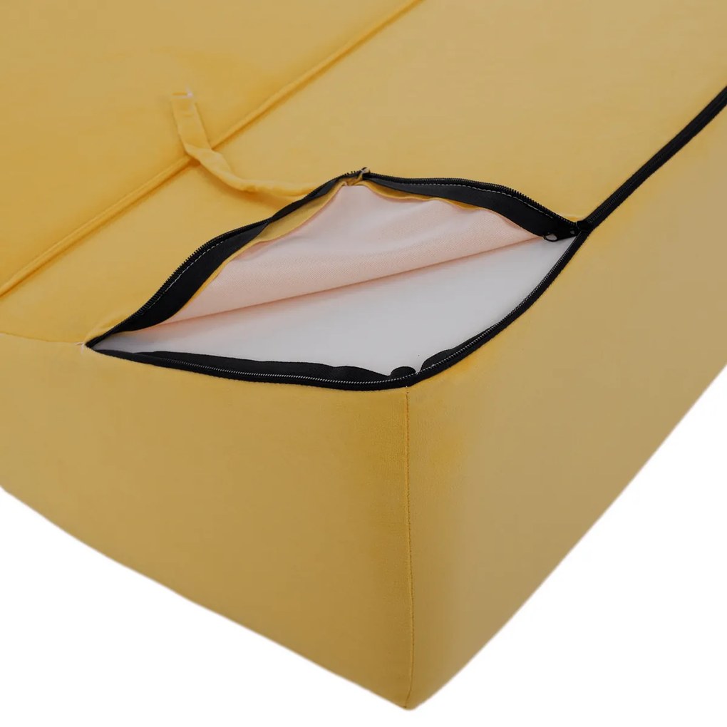 Scaun pliant/saltea PELOS, galben