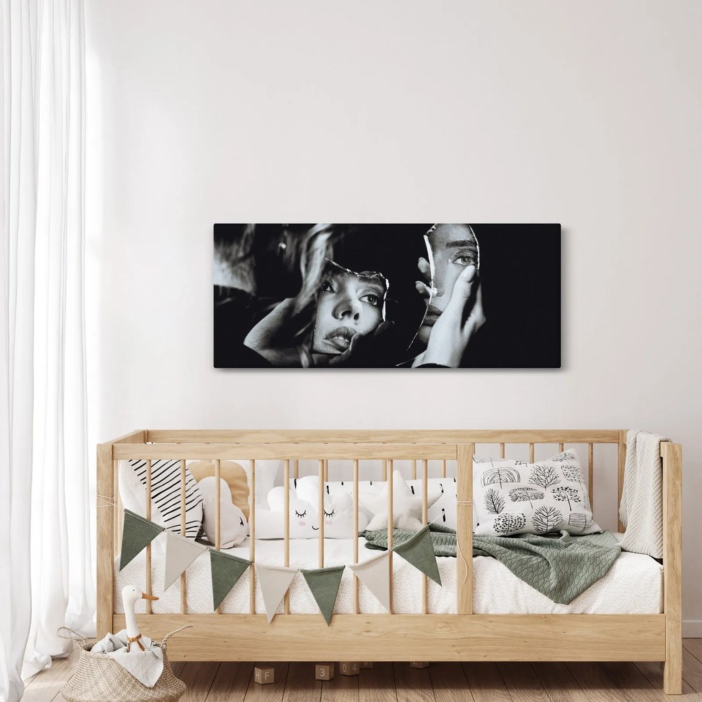 Tablou - Privind în oglindă (120x50 cm)