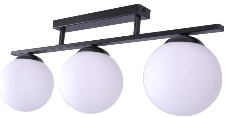 Plafoniera Moderna, 3xE14, Negru, Globe