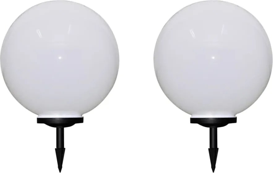 vidaXL Lămpi de exterior pentru alee LED 2 buc. 50 cm, cu țăruș de sol