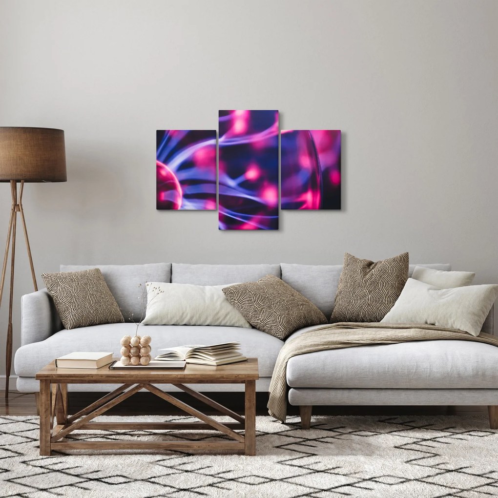 Tablou abstract mov (90x60 cm)