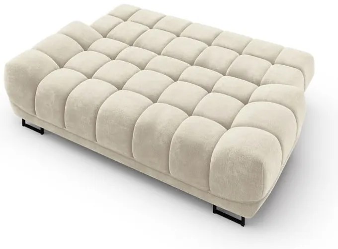 Canapea extensibilă cu 3 locuri și tapițerie de catifea Windsor &amp; Co Sofas Cirrus, bej