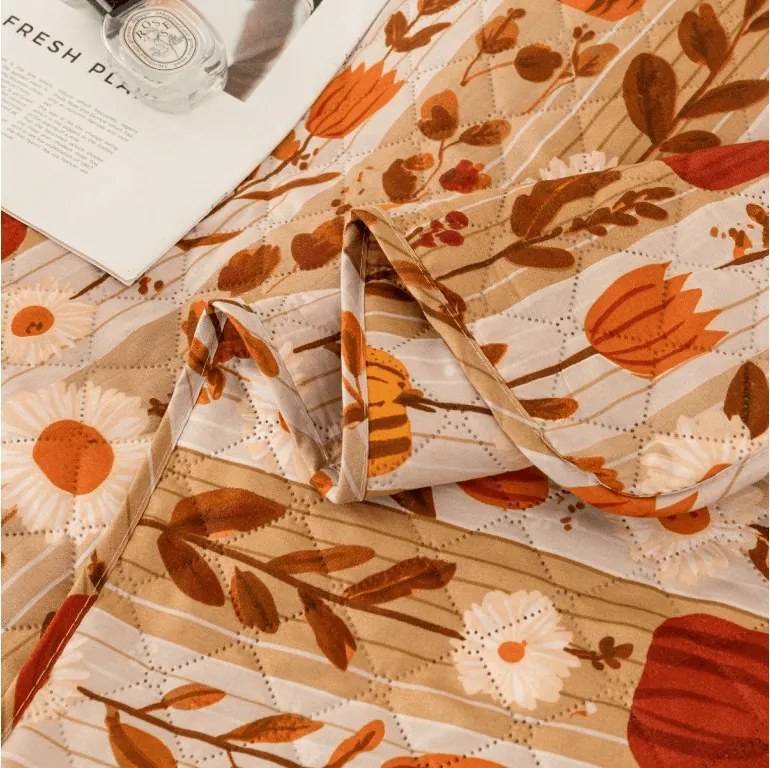 Cuvertura de pat PUMPKIN STRIPES, colorata Dimensiune: 220 x 240 cm