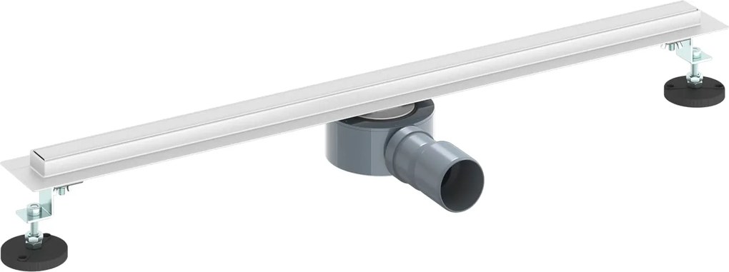 vidaXL Scurgere de duș la 360° cu model subțire Argintiu 70 cm