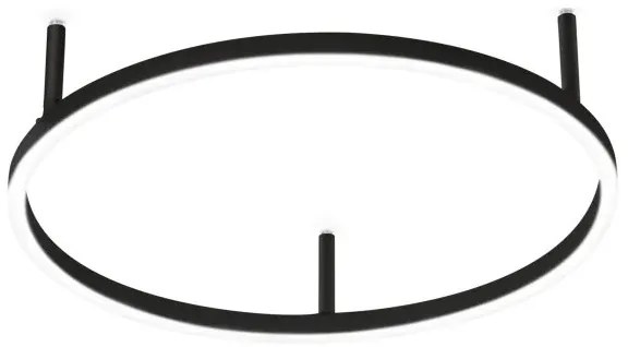 Ideal Lux - Plafonieră LED ORACLE SLIM, 29 W, 230 V, 2700 K, Ø 50 cm, negru
