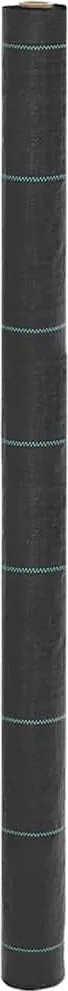vidaXL Membrană antiburuieni, negru, 1,5x25 m, PP