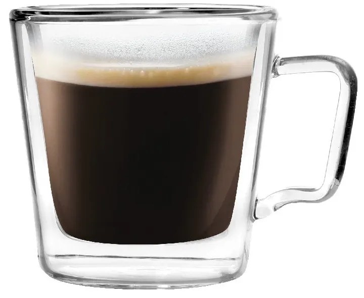 Căni 2 buc. pentru espresso/cu perete dublu din sticlă 80 ml Diva – Vialli Design