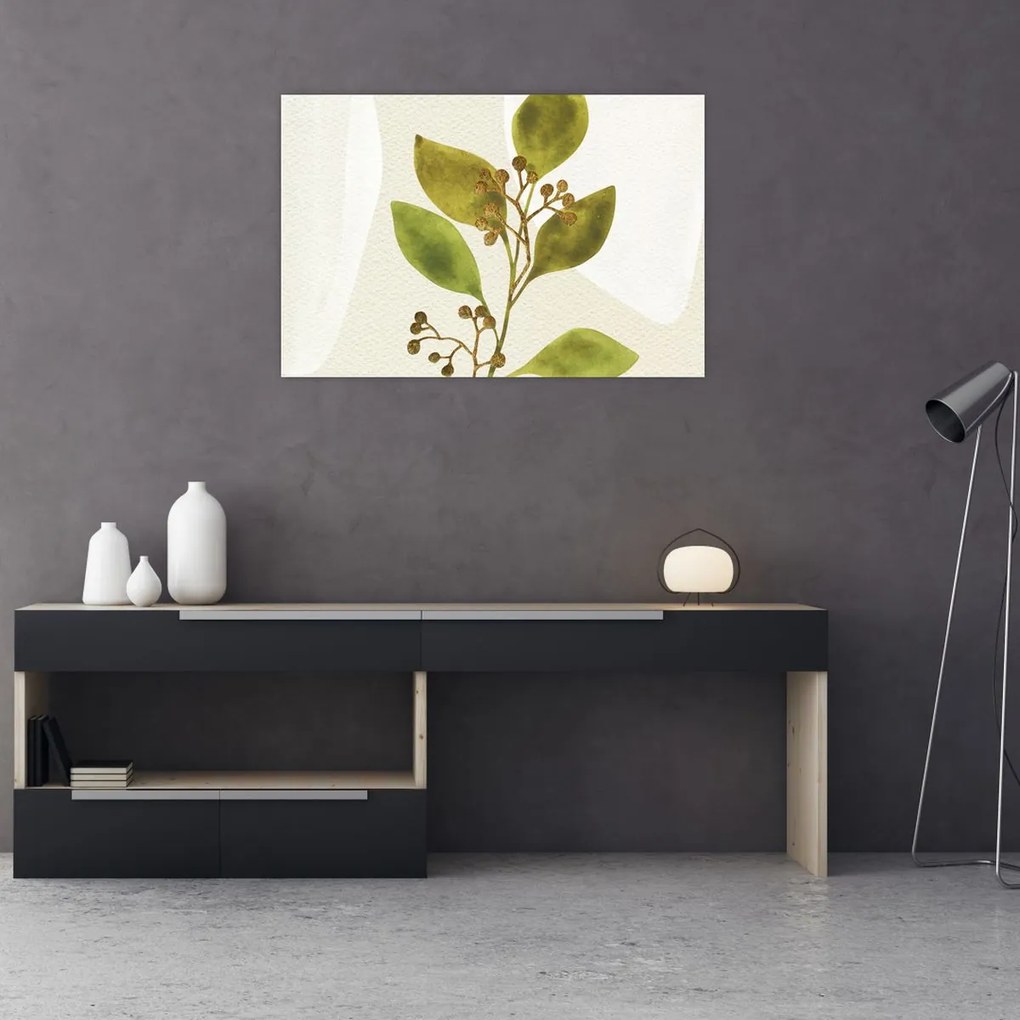 Tablou - Acuarelă ramură N⁰1 (90x60 cm)