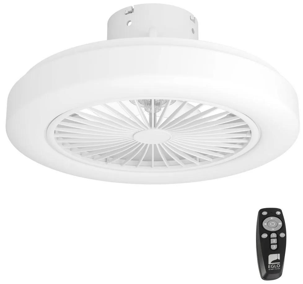 Ventilator LED dimabil de tavan ORTONA LED/25,5W/230V Eglo 35095 alb + telecomandă