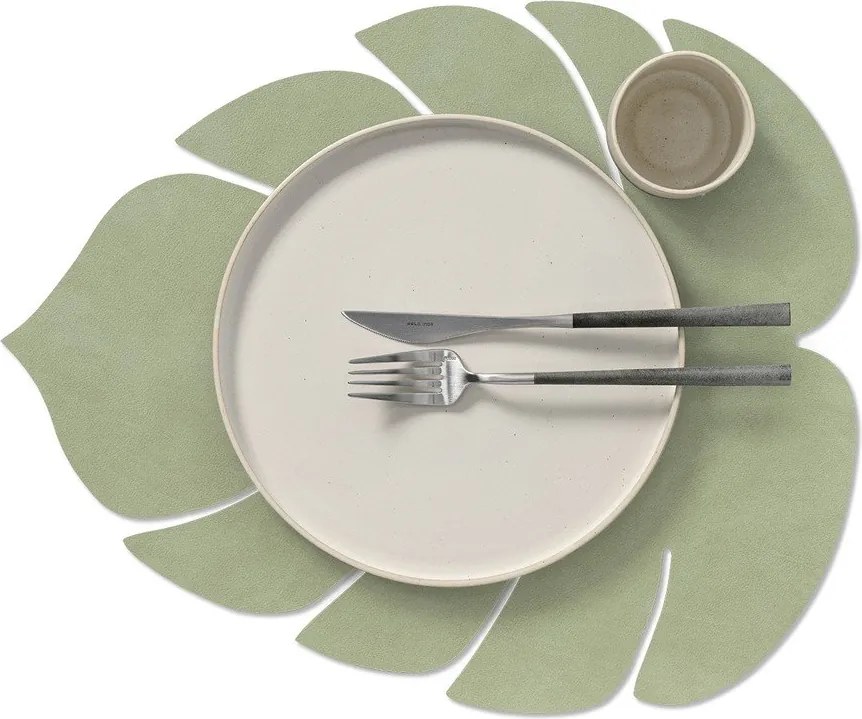 Suport pentru farfurii din piele ecologică 35x42 cm Monstera Leaf Nupo – LIND DNA