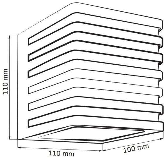 Aplica LED exterior MAXWELL 10W 230V IP54 antracit