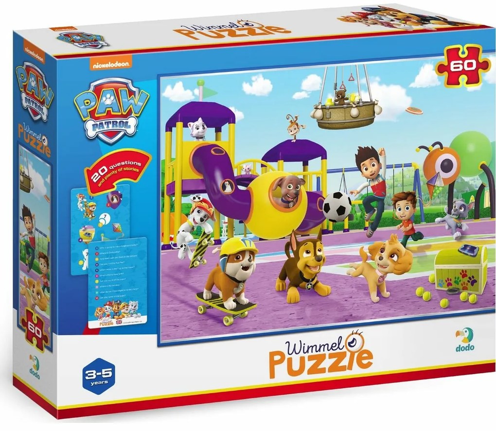 Puzzle Dodo Paw Patrol: La plimbare, 60 piese