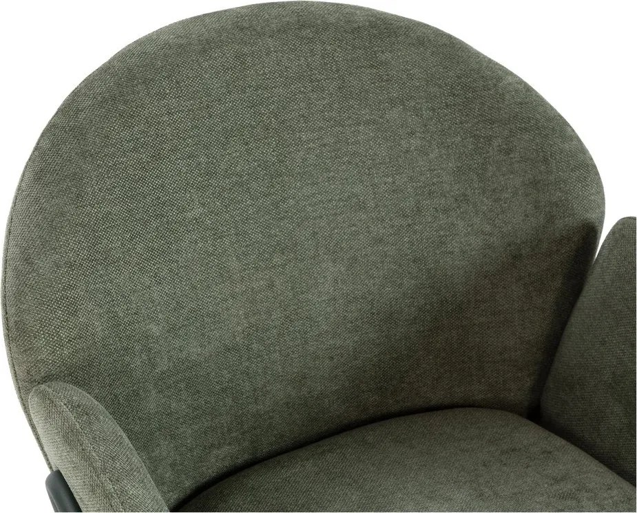 Set de scaune de sufragerie verde 2 buc. tapițat Aslin – MOME