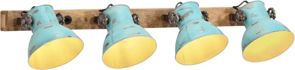 vidaXL Lampă de perete 25 W, albastru uzat, 90x25 cm, E27