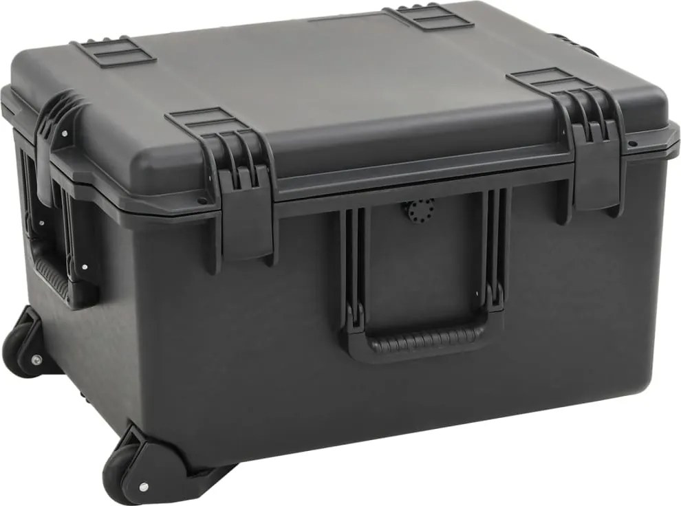 vidaXL Carcasă de transport portabilă, negru, 62,5x49,5x37 cm, PP