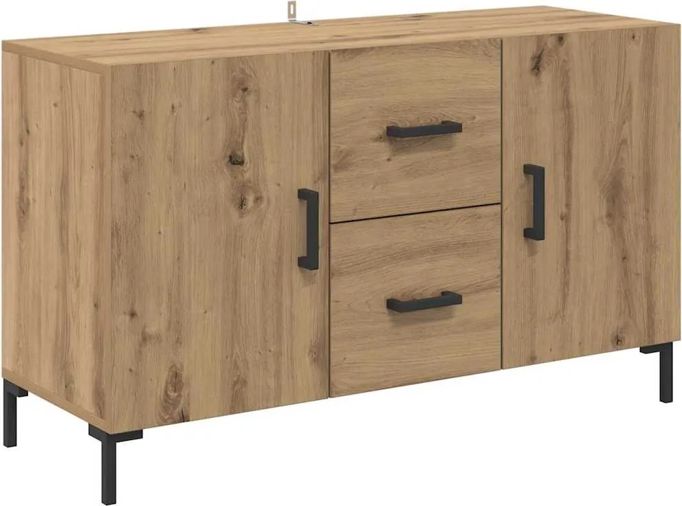 vidaXL Bufet cu sertar Stejar Artizanal 100 x 36 x 60 cm Lemn compozit