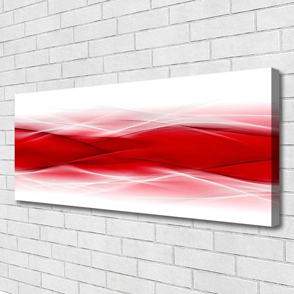 Tablou pe panza canvas Abstract Art Roșu Portocaliu Alb