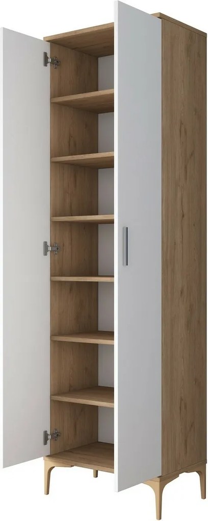 Dulap Jeny Walnut and White