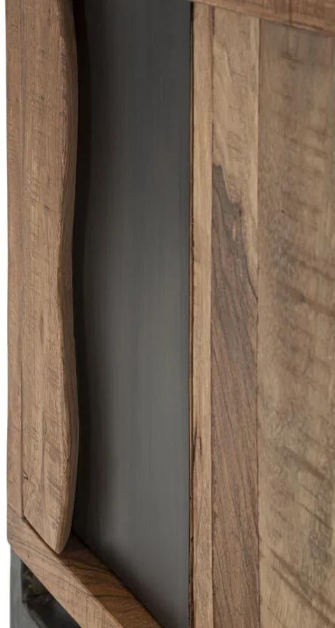 Noptiera maro din lemn de Acacia, 44x40x64 cm, Yellowstone Mauro Ferretti