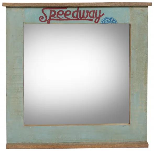 Oglinda dreptunghiulara cu rama din lemn reciclat SPEEDWAY, 68 x 3 x 79 cm