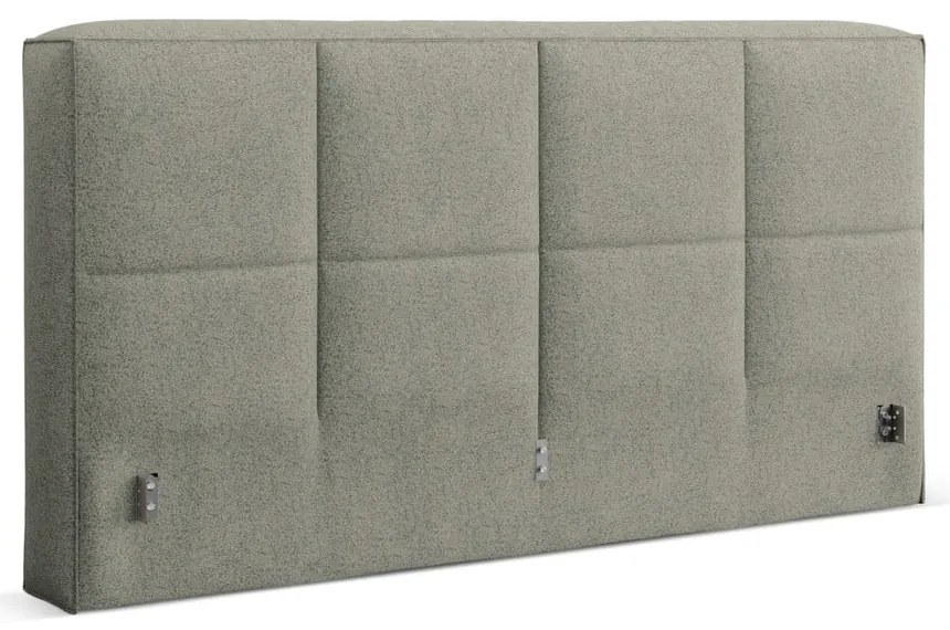 Tăblie de pat verde tapițată 229x100 cm Darren – Micadoni