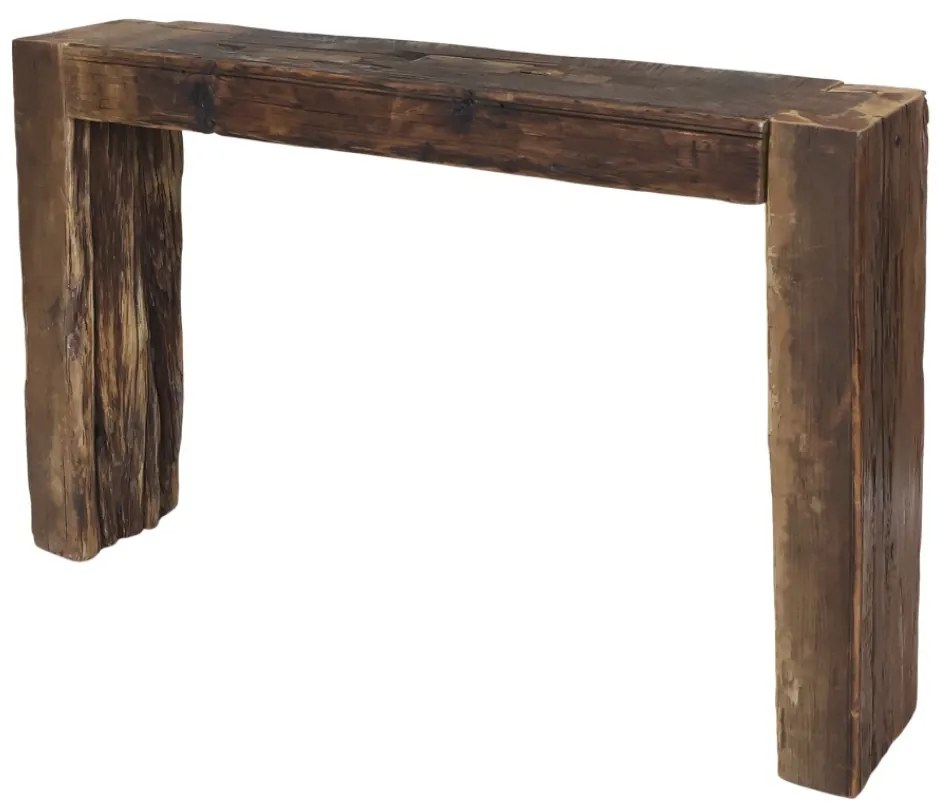 Consolă din lemn reciclat, cu aspect rustic, Grimaud