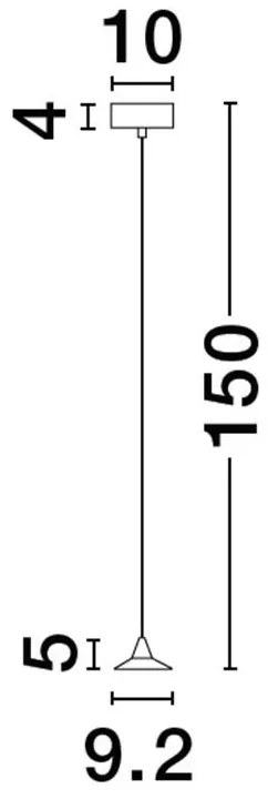 Pendul LED design minimalist DRO maro