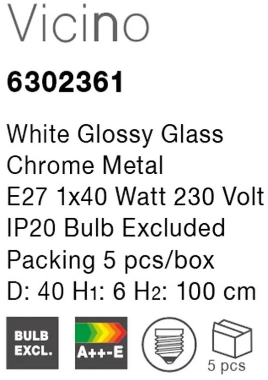 Lustra, Pendul design clasic Vicino 40cm NVL-6302361