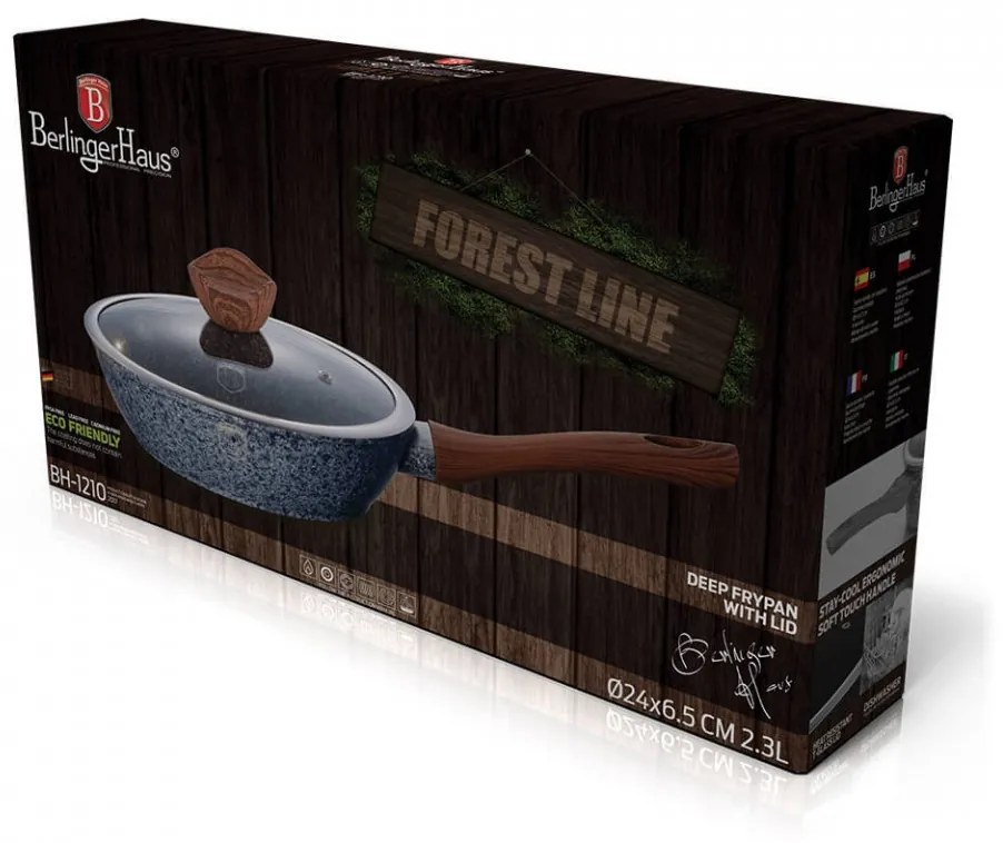 Tigaie cu capac adanca 24 cm Forest Line Berlinger Haus BH 1210