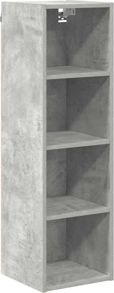vidaXL Dulap suspendat Gri din beton 30 x 29,5 x 100 cm Lemn compozit
