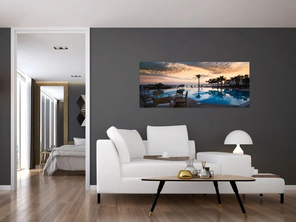 Tablou - Stațiune la mare (120x50 cm)