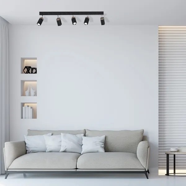 Spot SOLO 5xGU10/MR11/40W/230V negru