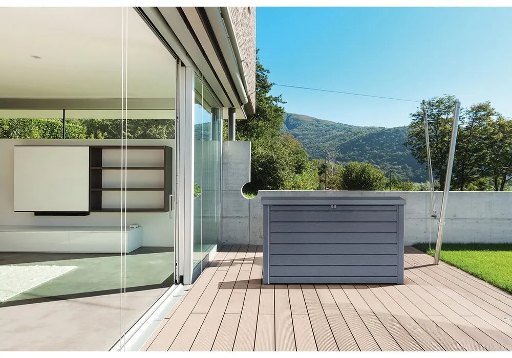 Cutie de depozitare pentru grădină gri antracit din plastic Ontario – Keter