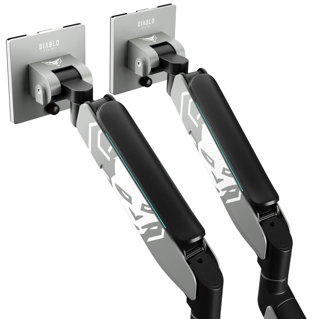 Suport dublu pentru monitoare de 49 de inchi, gri-negru RGB X-Arm Dual