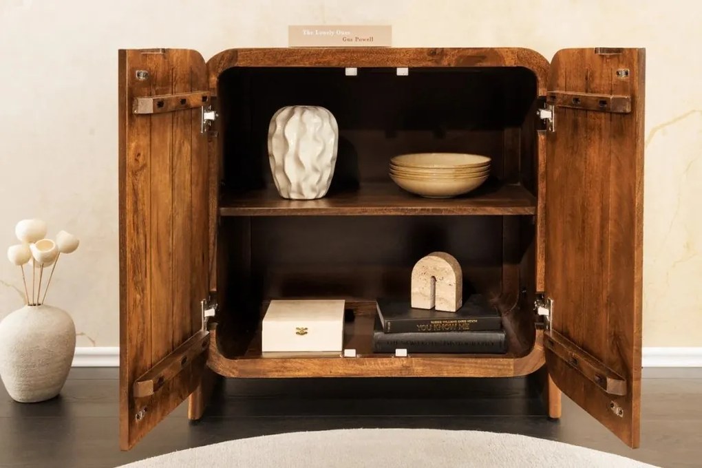 Dulap din lemn de mango maro BRASIL 75cm