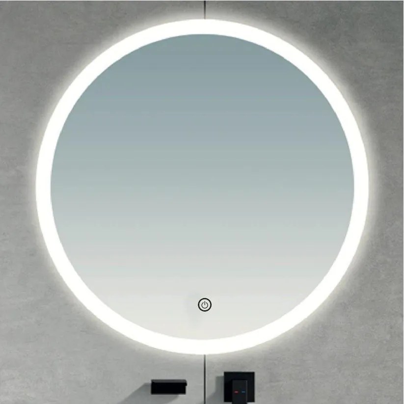 Brilagi - Oglindă de baie LED CUNEO/19W/230V diam. 60 cm IP44 CRI 90 cu dimmer + CCT