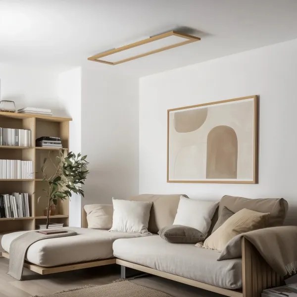 Plafonieră aplicată Eglo SALOBRENA-C LED RGBW/34W/230V maro +telecomandă