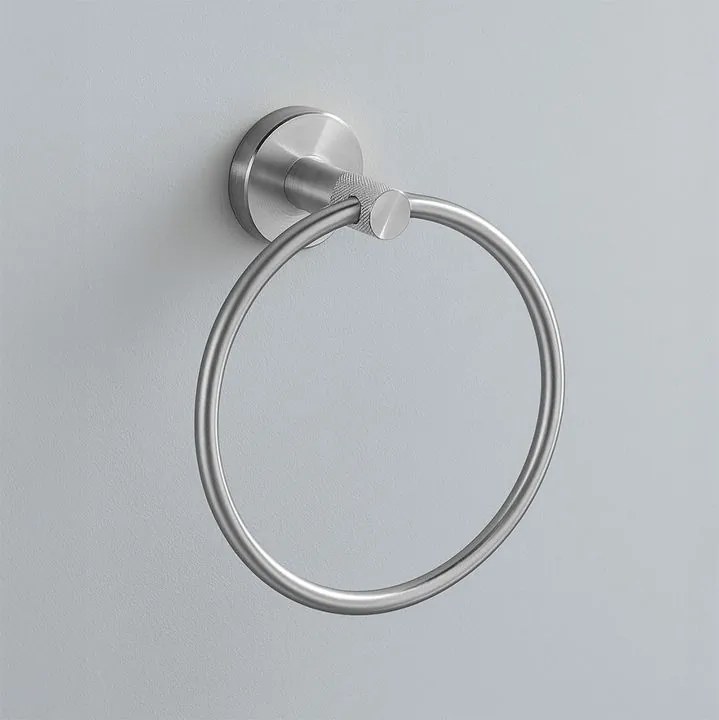 Cuier de baie Ring 6610 Modern crom periat