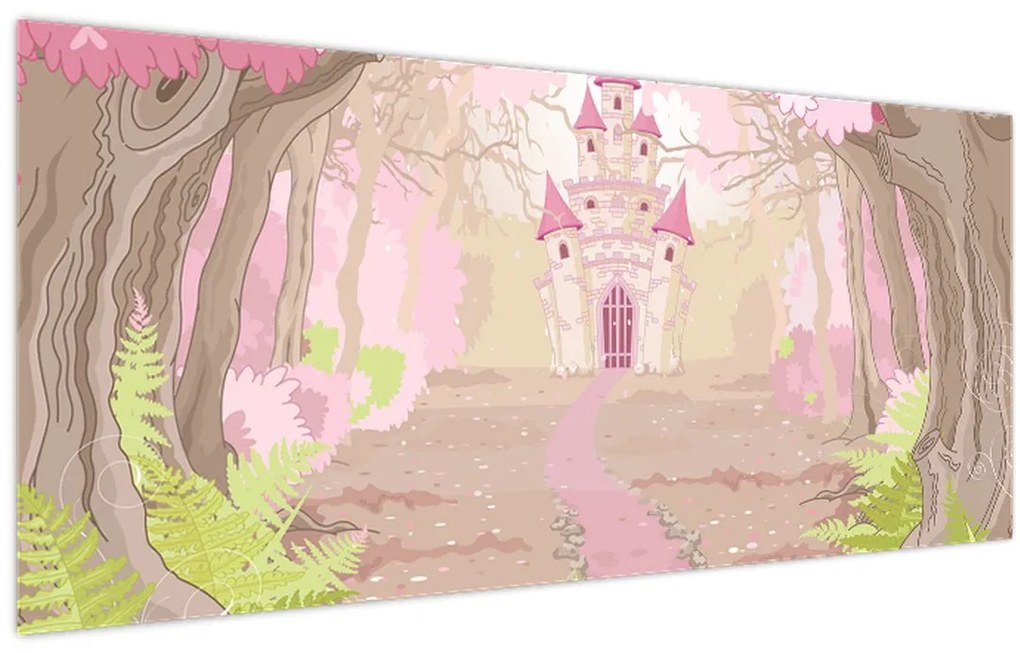Tablou - Călătorie în regatul roz (120x50 cm)
