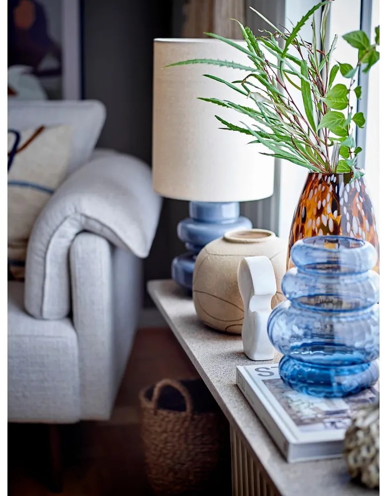 Veioză albastră cu abajur textil (înălțime 51 cm) Fabiola – Bloomingville