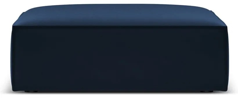 Taburet albastru închis cu tapițerie din catifea Vanda – Mazzini Sofas