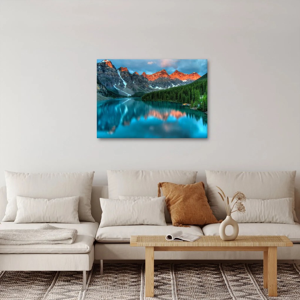 Tablou - Lac turcoaz (70x50 cm)