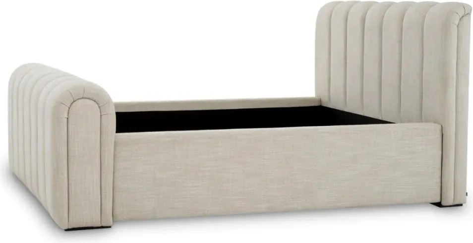 Pat dublu tapitat design elegant LUX Kayden, Albury bej