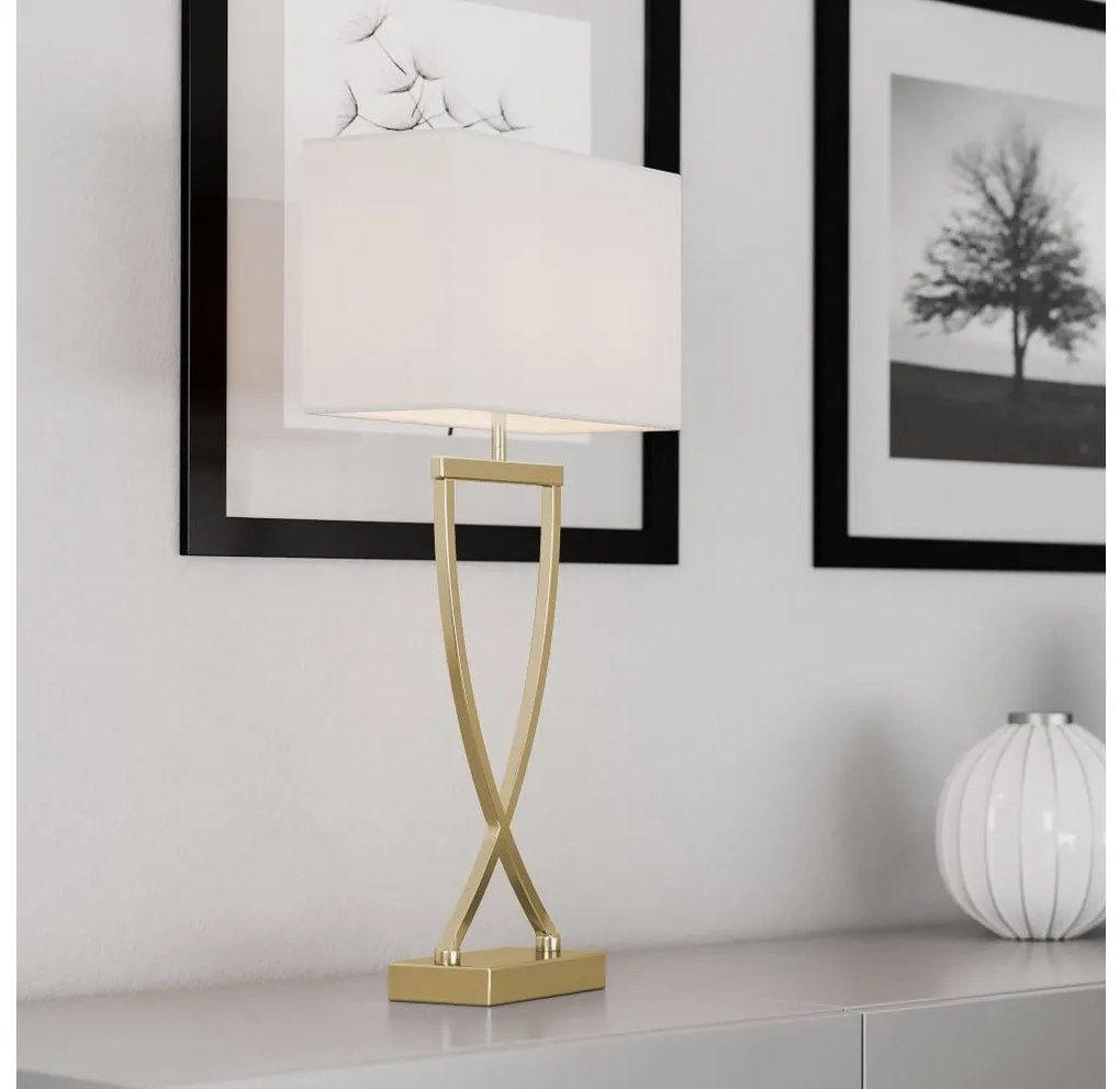 Lampă de masă ByRydens 2829610-5000 OMEGA 1xE27/5W/230V alb/auriu