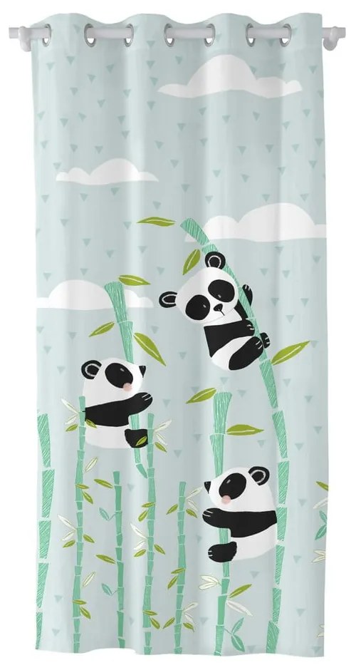 Draperie din bumbac pentru copii Moshi Moshi Panda Garden, 140 x 265 cm