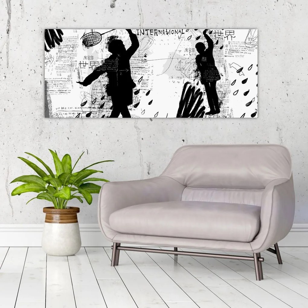 Tablou - Artă stradală - zarvă (120x50 cm)