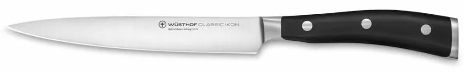 Wüsthof Classic Ikon cuțit pentru șuncă 16 cm, mâner negru