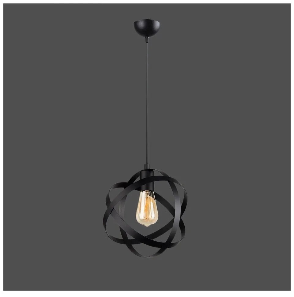 Lustră neagră din metal Lama – Squid Lighting