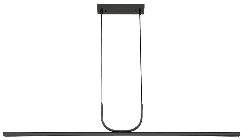 Lustra Suspendata Liniara, LED, Negru, Elia