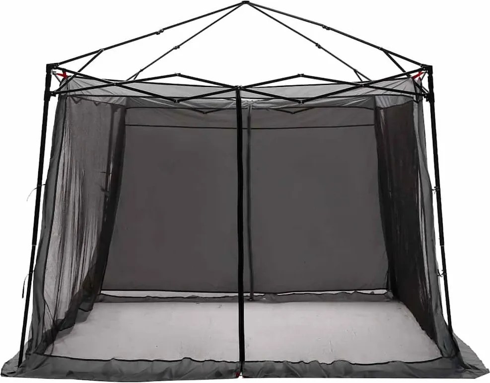 vidaXL Cort interior Gri și Portocalie 303 x 303 x 196 cm tafta